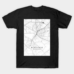 Bielefeld Germany City Map T-Shirt